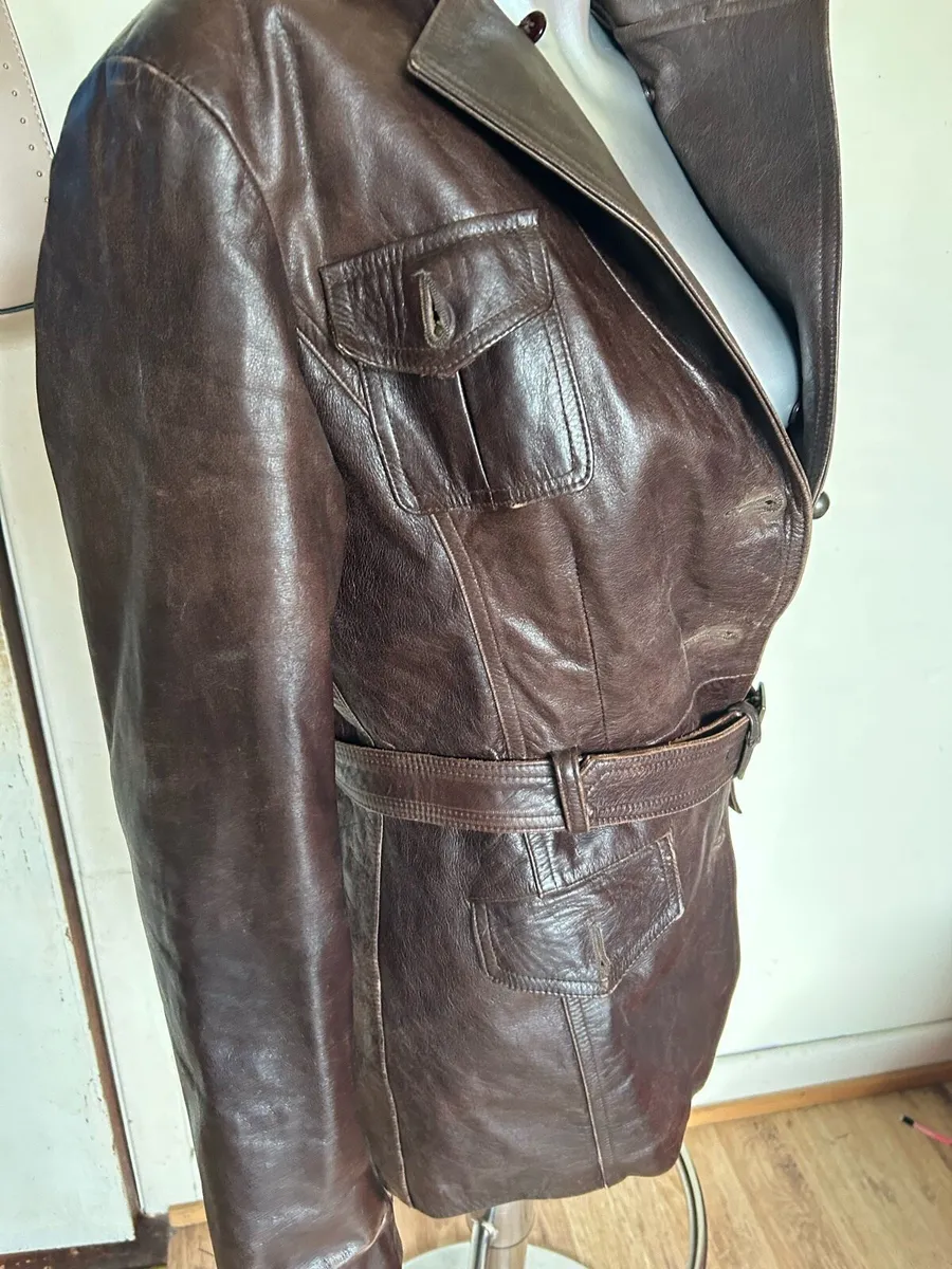 Ladies vintage leather jacket - Image 4