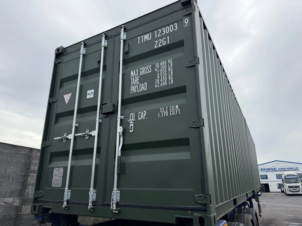 New 20ft container (One trip) - Dark Green - Image 1