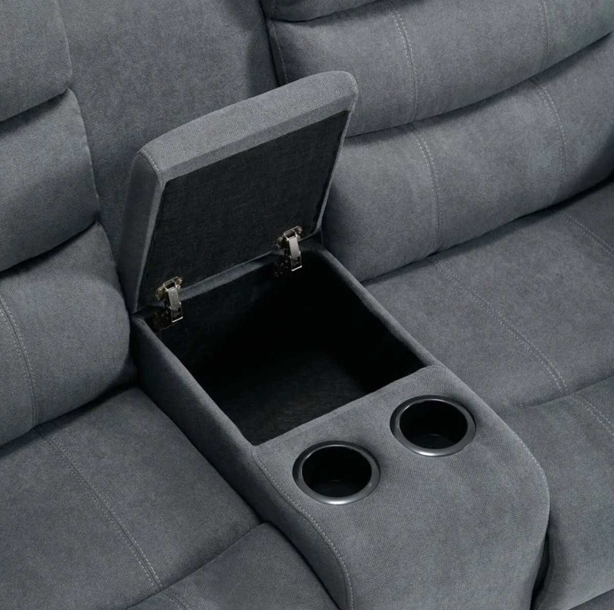 New 3+2 Grey Fabric Sofa Sets - Image 4