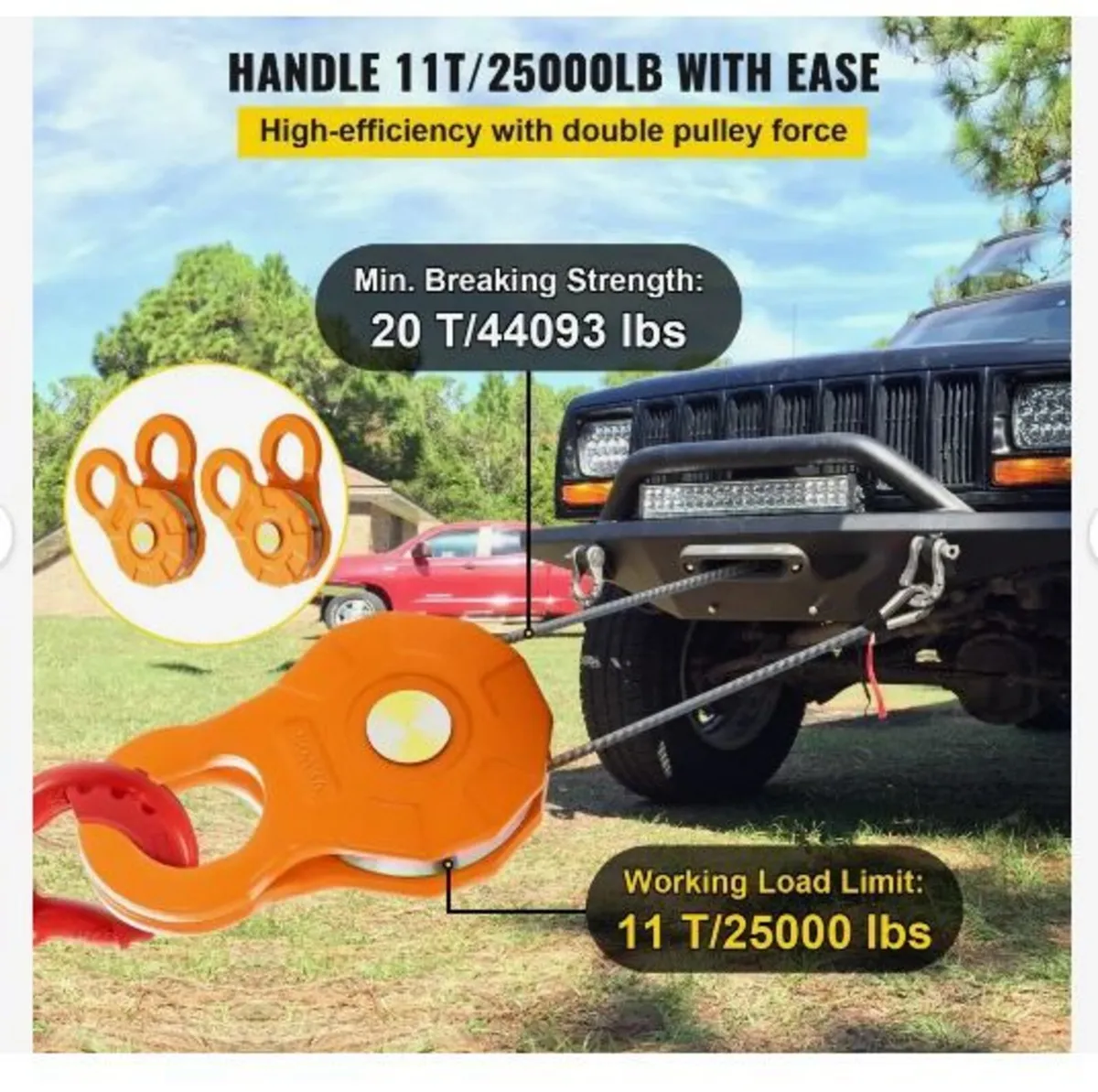 Snatch Block, 11T/25,000 LBS Working Load - Image 2