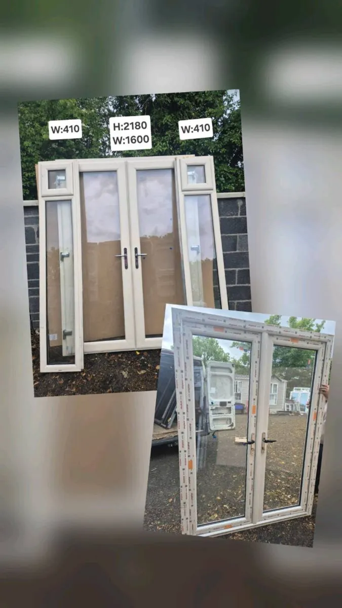 PVC FRENCH DOORS NEW