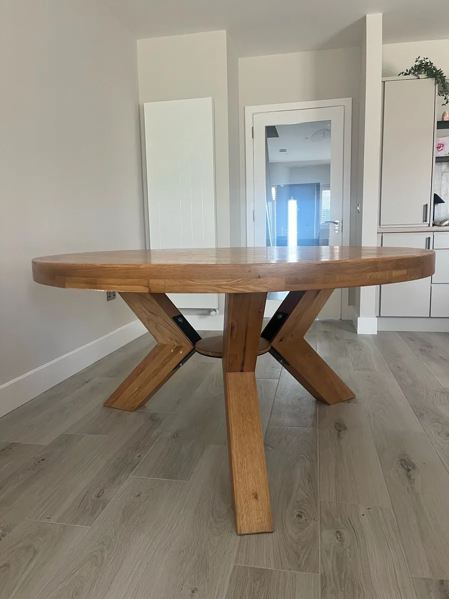Oak Table and Chairs - Image 3