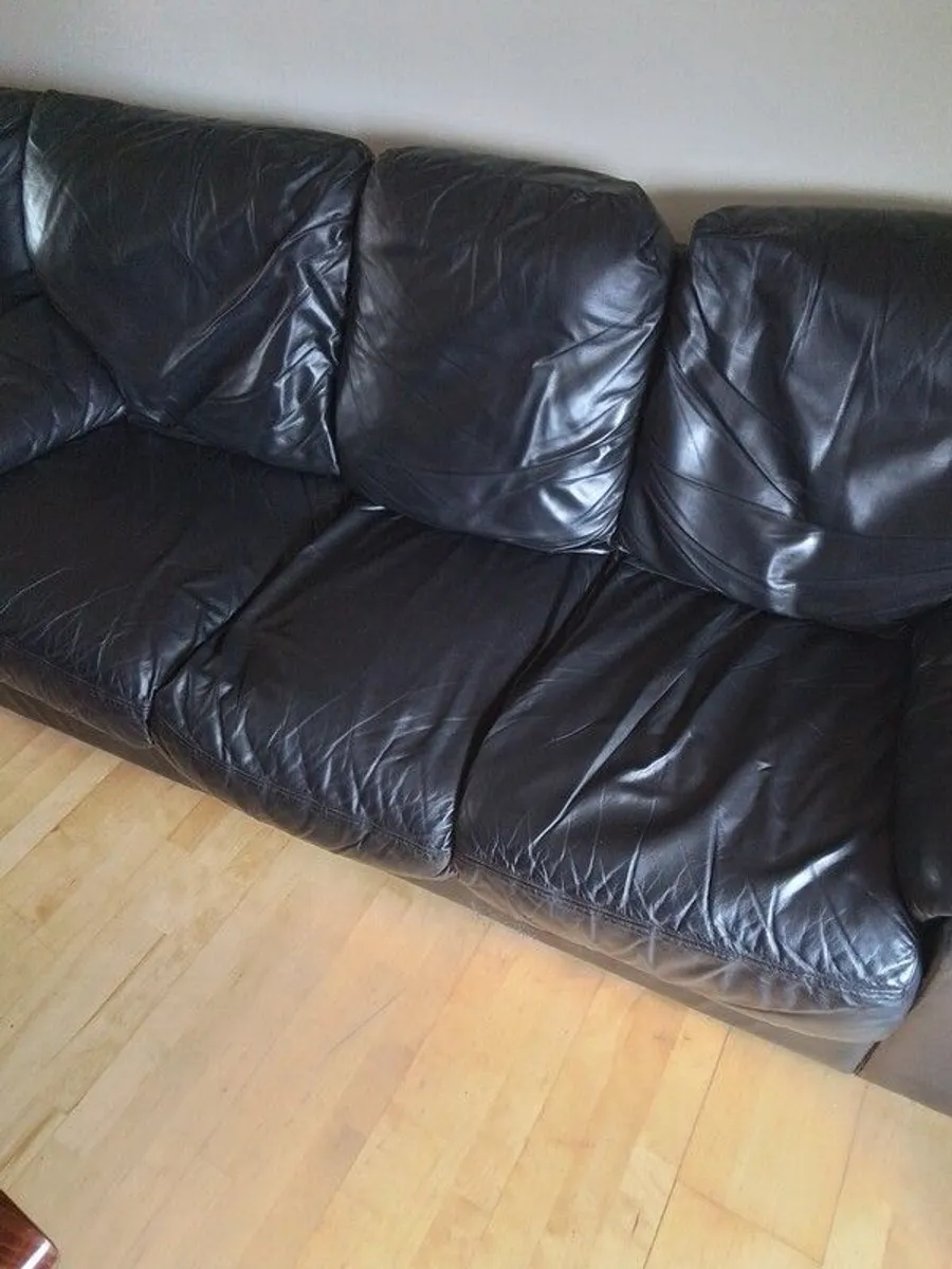 Black 3 seater couch