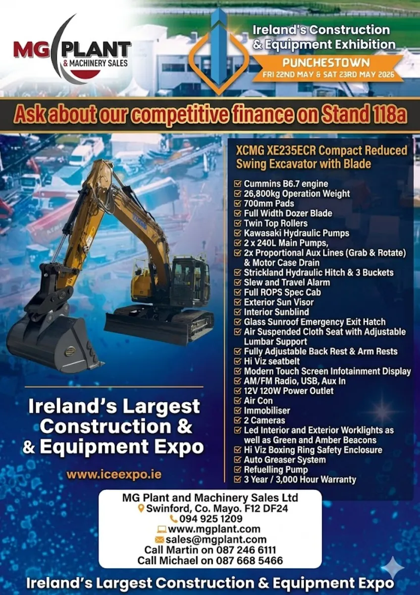 SEE THE BRAND NEW XCMG XE235ECR @ICE EXPO - Image 1