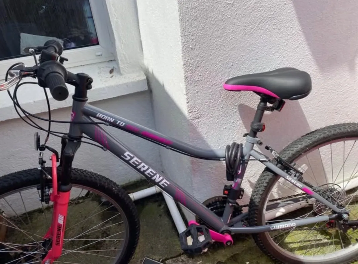 Pink and Grey Kids Bike, 15inch Frame - Image 2