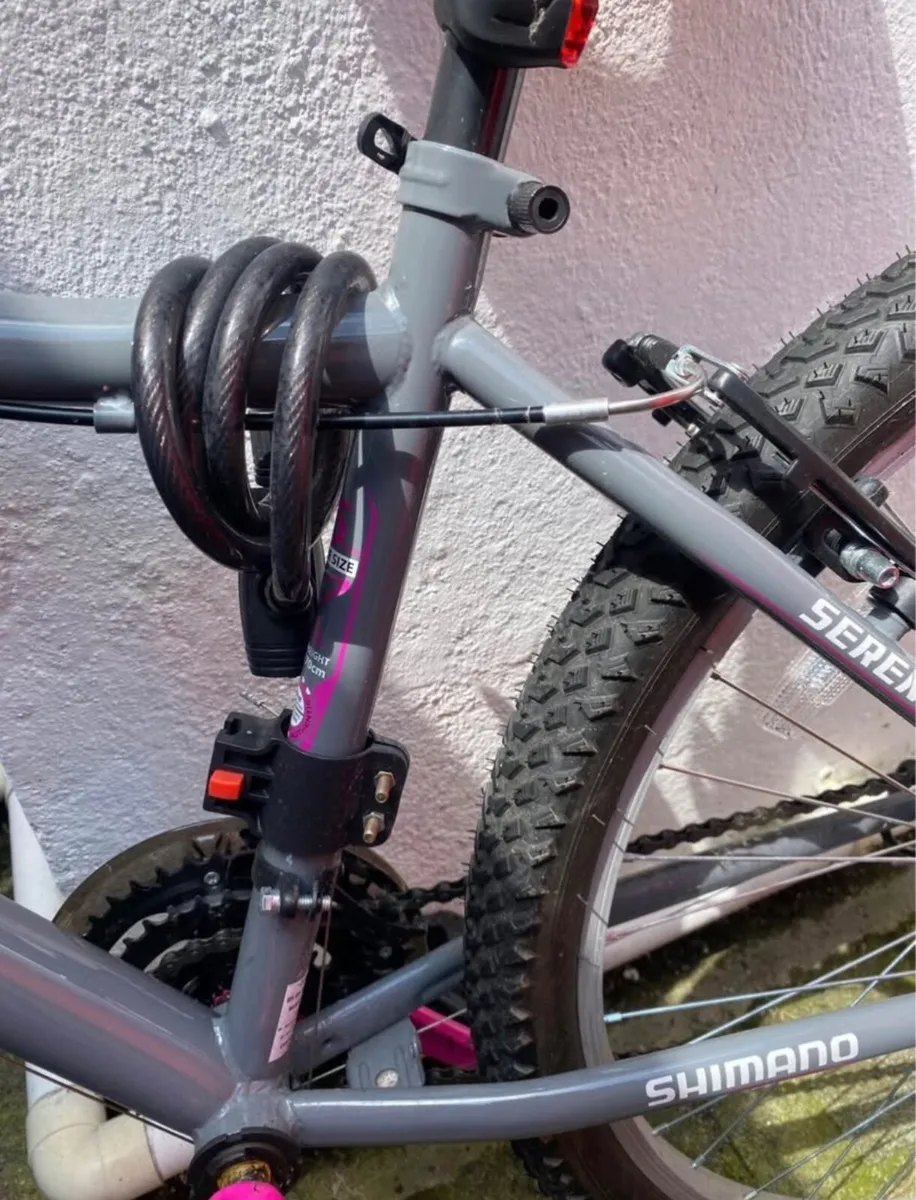 Pink and Grey Kids Bike, 15inch Frame - Image 3