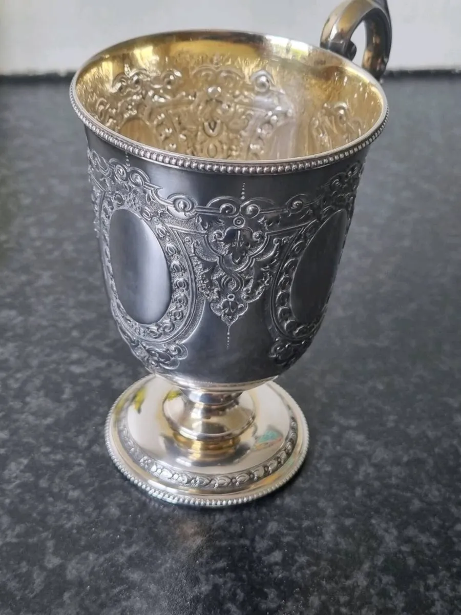 925 sterling christening cup - Image 3