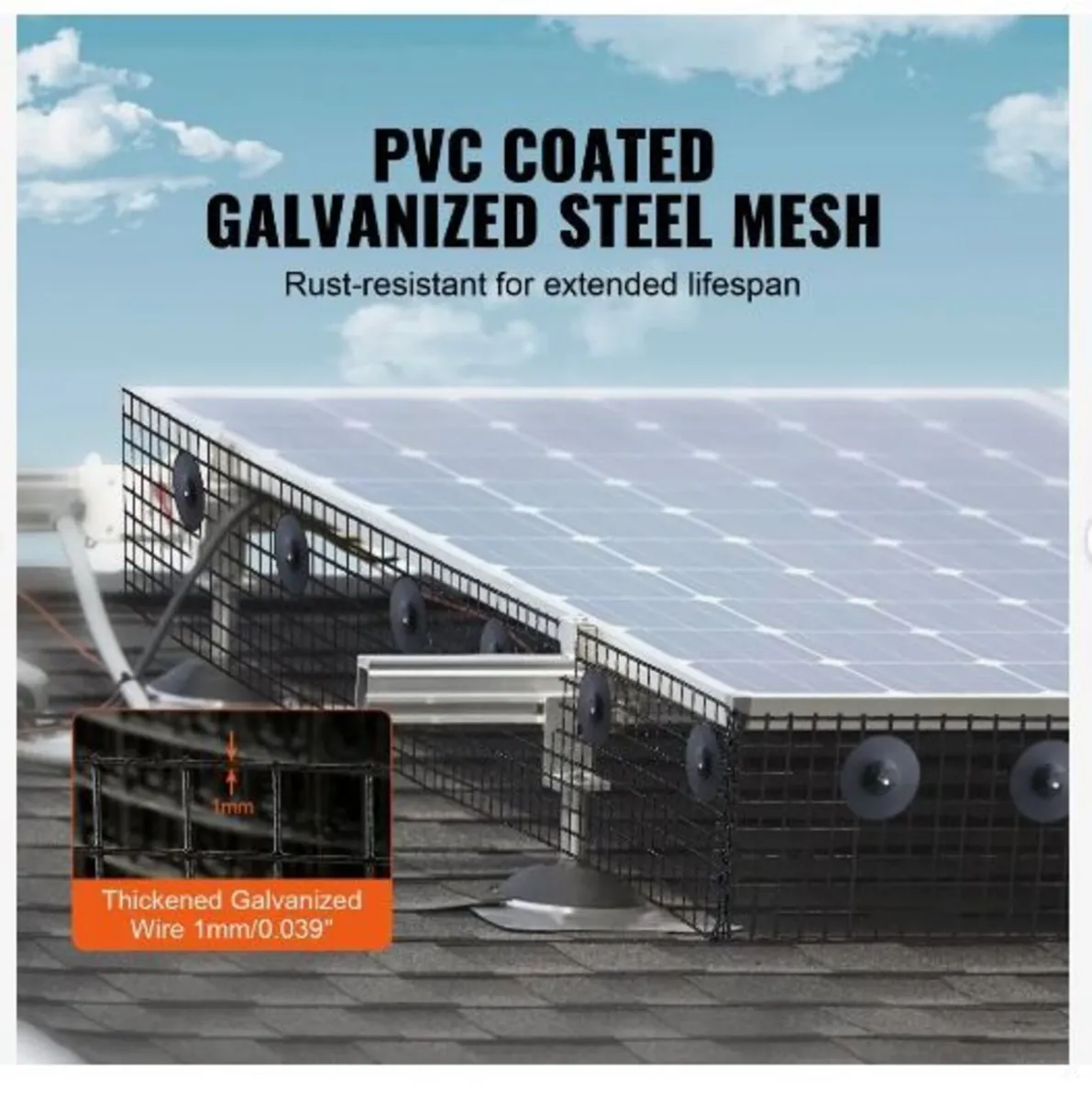 20 x 3048 cm Solar Panel Bird Guard - Image 4