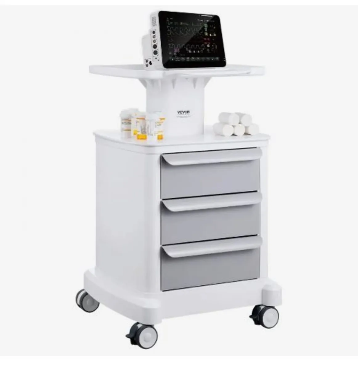 4 Tiers Lab Carts, Lab Utility Cart - Image 3