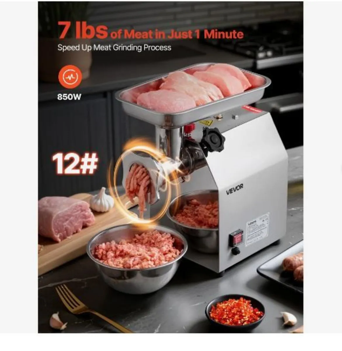 Commercial Electric Meat Grinder - Image 3