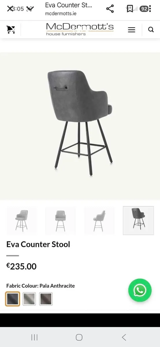 3 Kitchen Island stools - Image 1