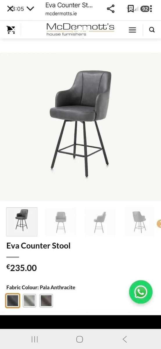 3 Kitchen Island stools - Image 3