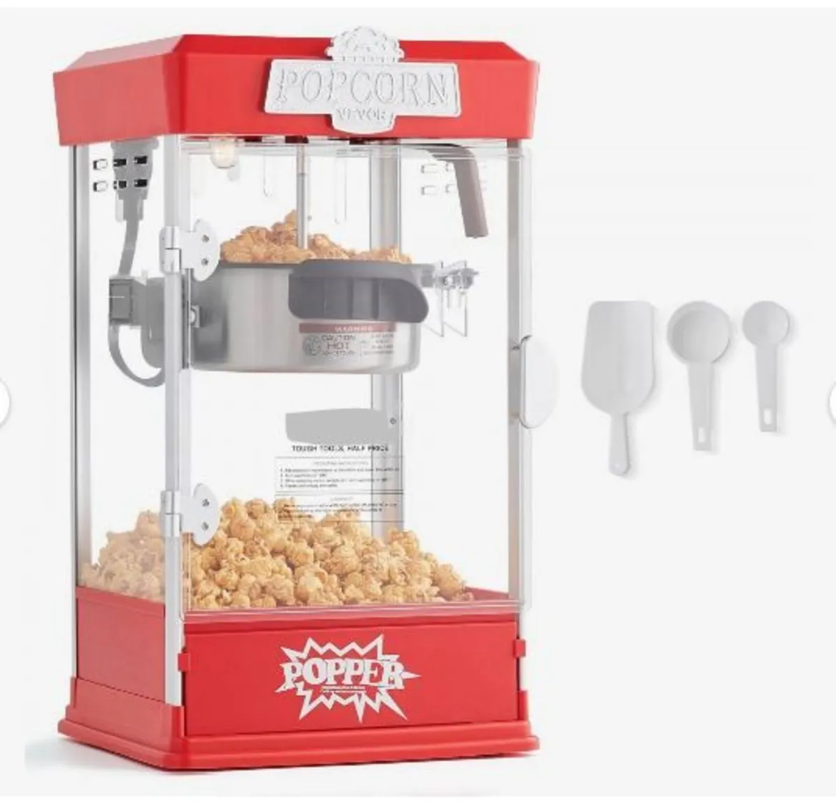 Popcorn Maker, 480W Popcorn Popper Machine - Image 1