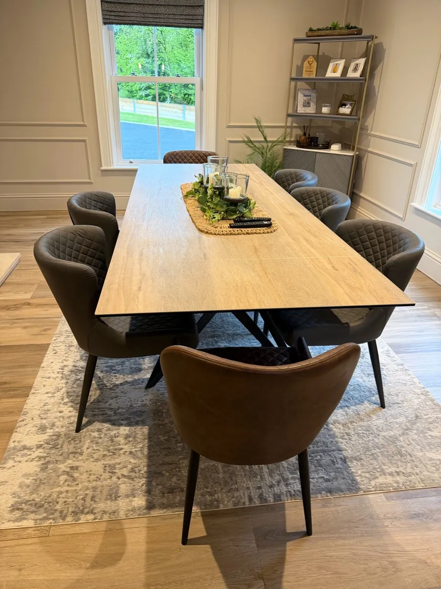 Dinning room faux chairs - Image 1
