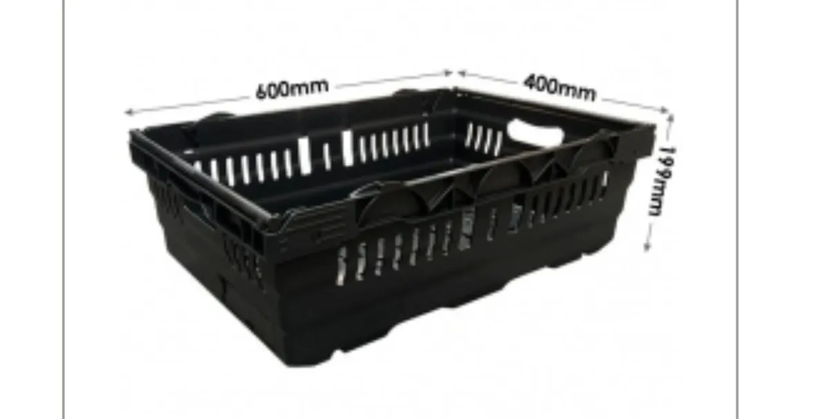 Plastic stacking veg crates - Image 3