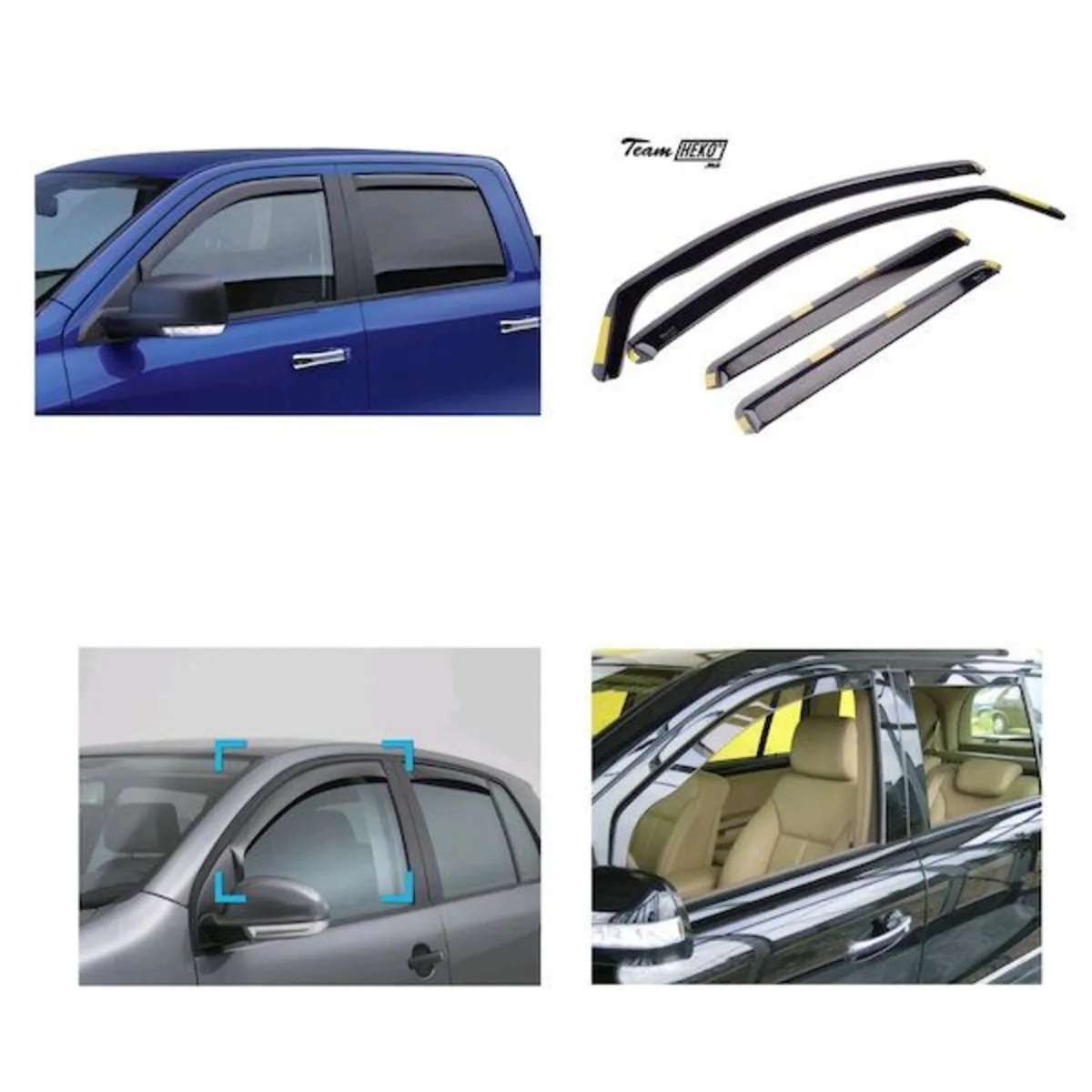 Toyota Rav 4 HEKO 2 Piece Tinted Wind Deflectors - Image 1