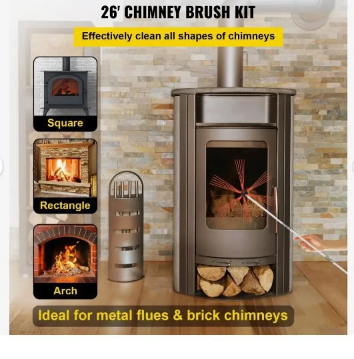 Flexible Chimney Cleaning Rods, 8 m Chimney - Image 2