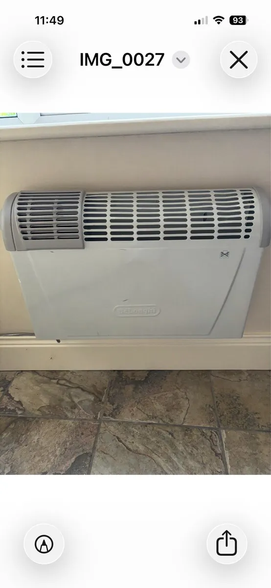 DeLonghi Wall Mounted Electric Heater - Image 2