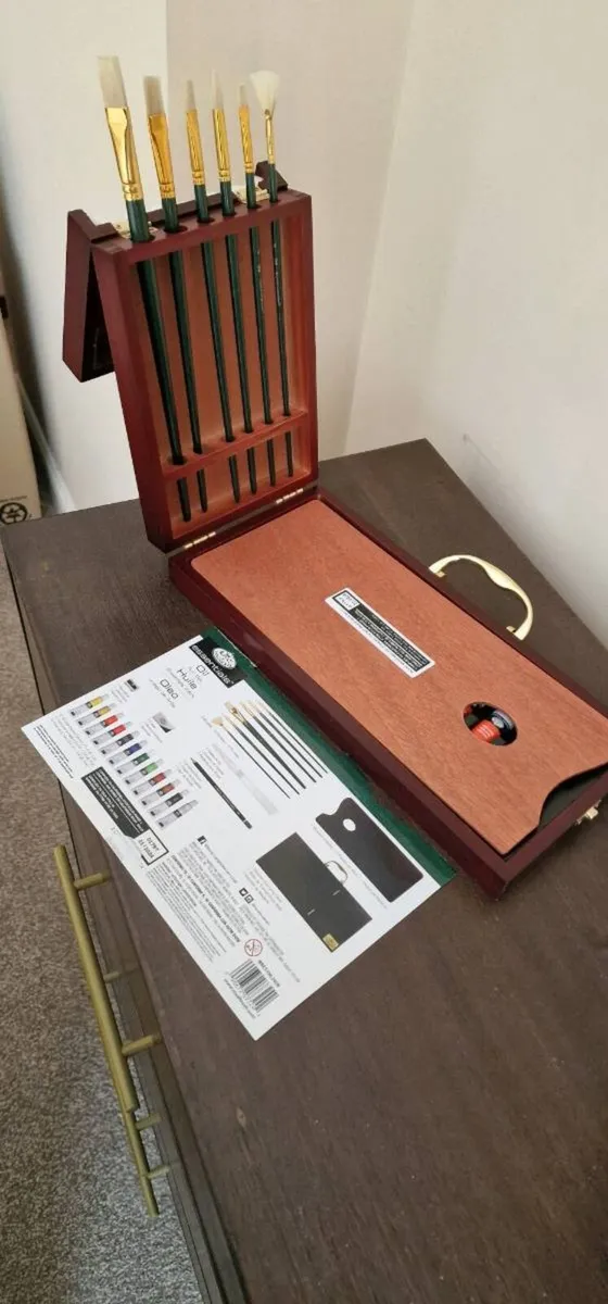 Portable oil artists paintbox and easel - Image 3
