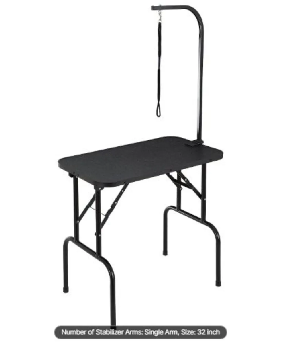 Pet Grooming Table Arm with Clamp, 808 x 460 mm - Image 1