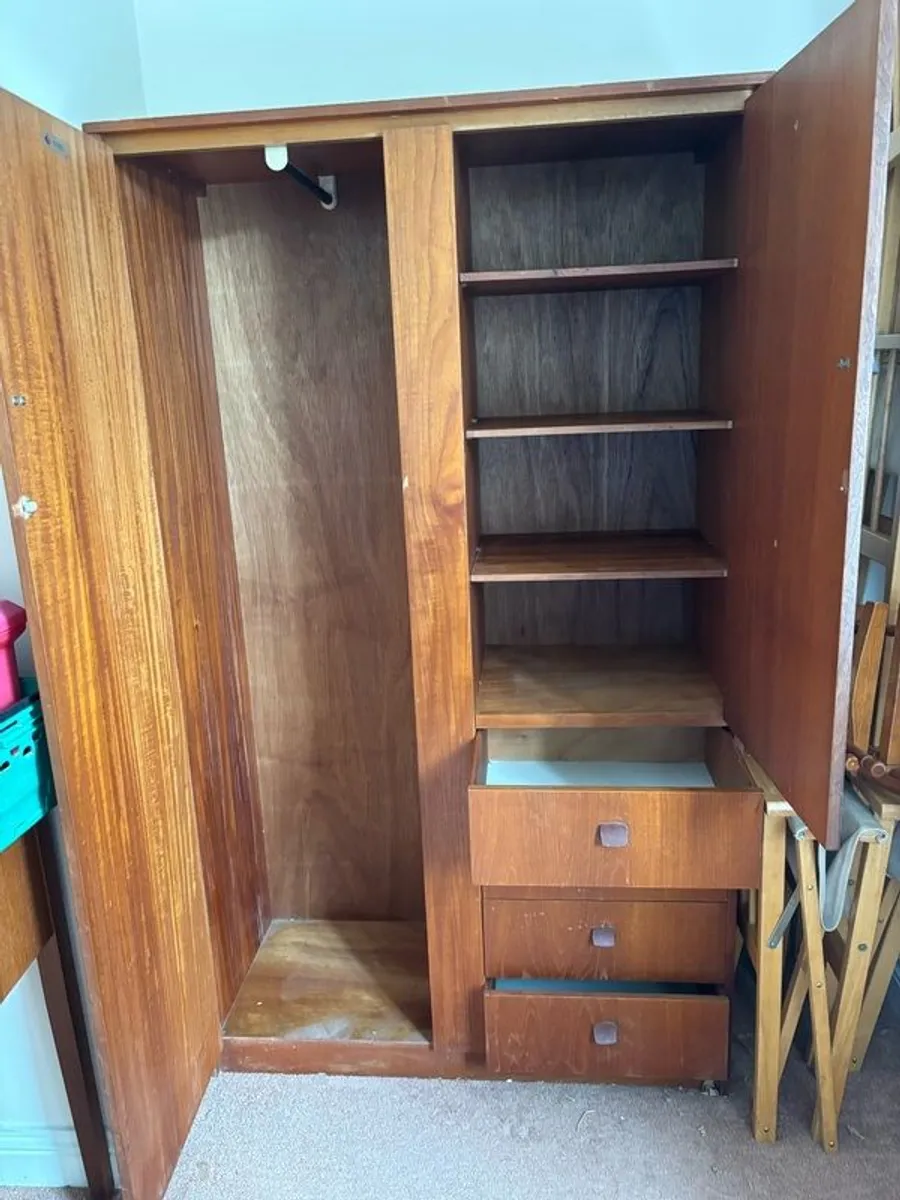 Mid-Century solid wood Wardrobe - Image 2