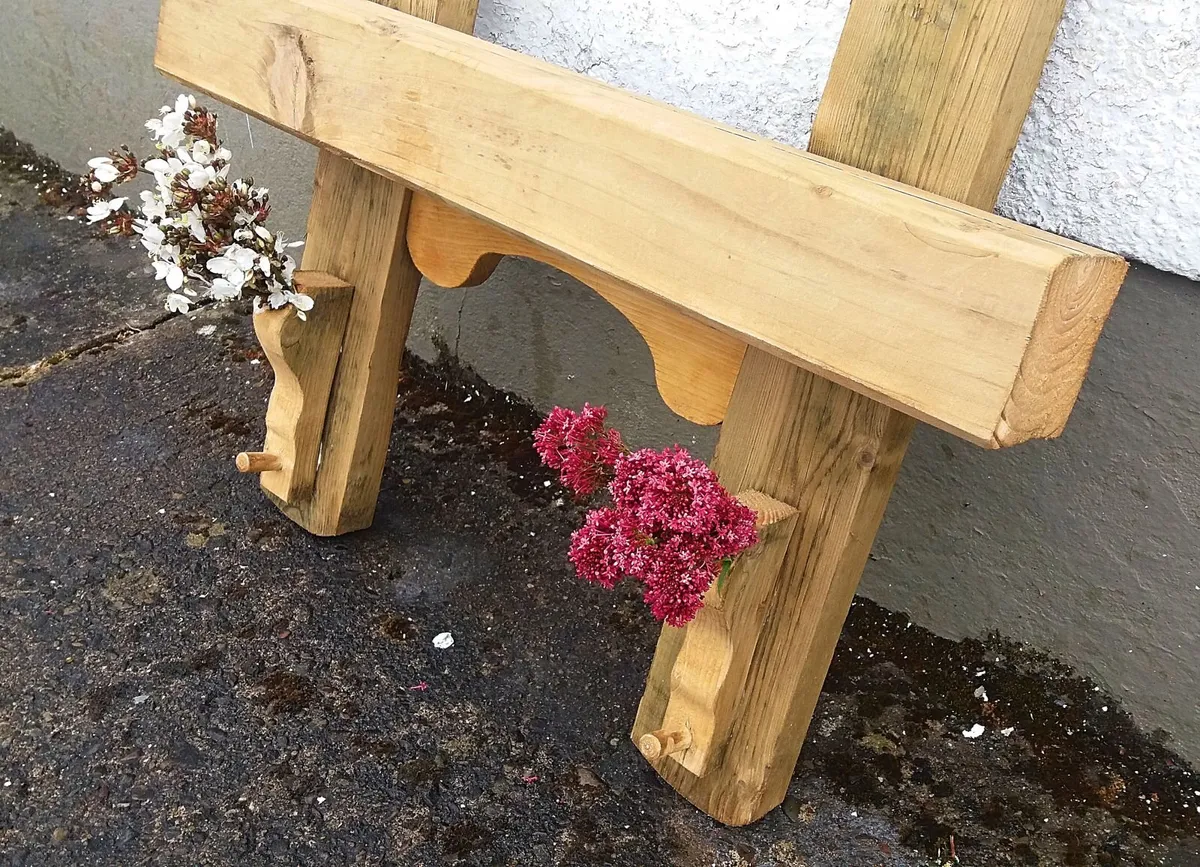 Rustic Oak Beam Floating Shelf / Display - Image 4
