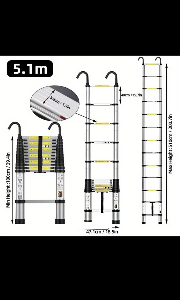 Ladder Telescopic 5.1M ( Brand New) - Image 1