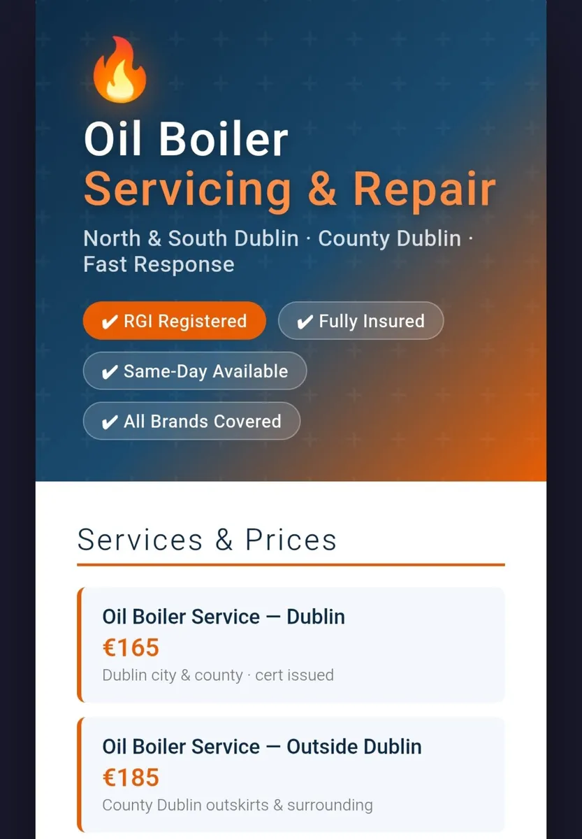 Oil boiler Service, Repair & Replacement - Image 1