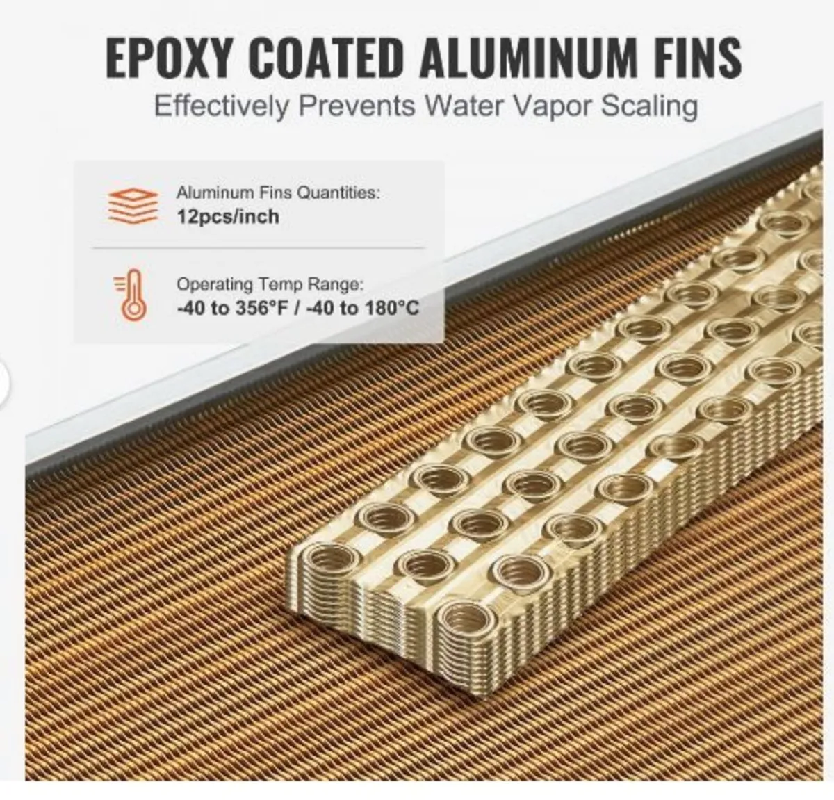 16"x 16"/40.6 x 40.6 cm Heat Exchanger Water - Image 2