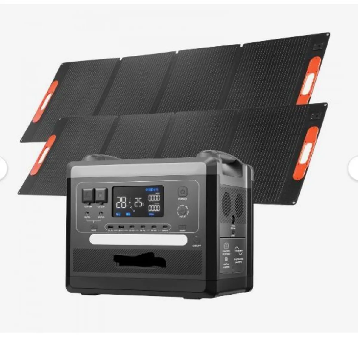 Portable Power Station, 2400W Portable Solar Gener - Image 1