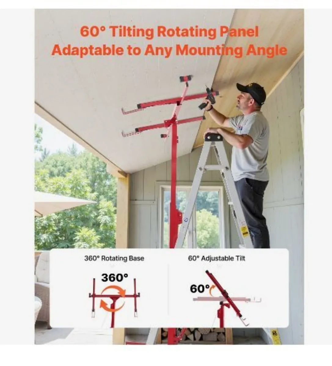 4877 mm Drywall Lift, Heavy-Duty 68 kg - Image 2