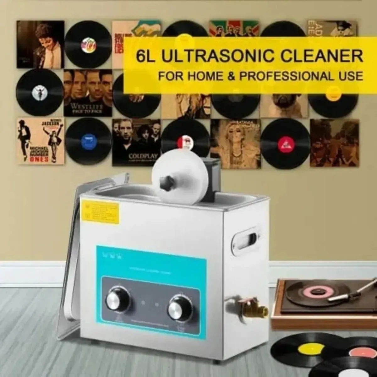 6L Vinyl Record Ultrasonic Cleaner Machine - Image 1