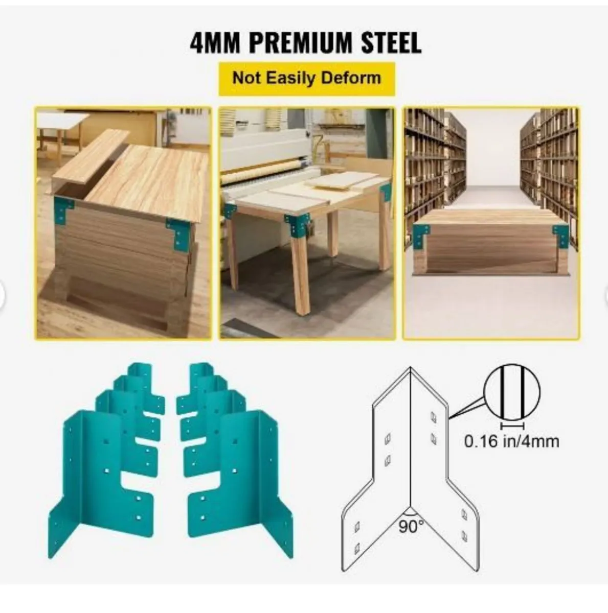 Workbench Corner Brackets, 5mm Thick Steel - Image 2