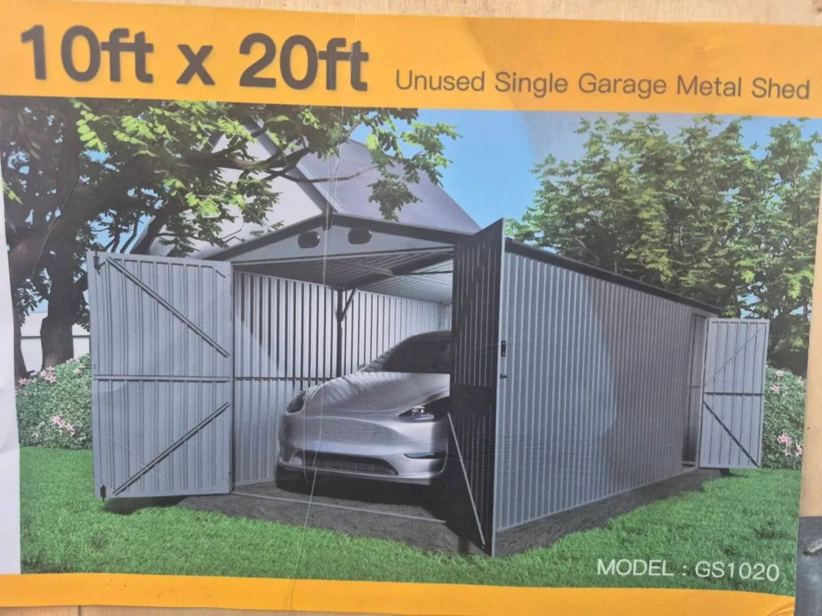 20x10 Steel Shed - Image 1