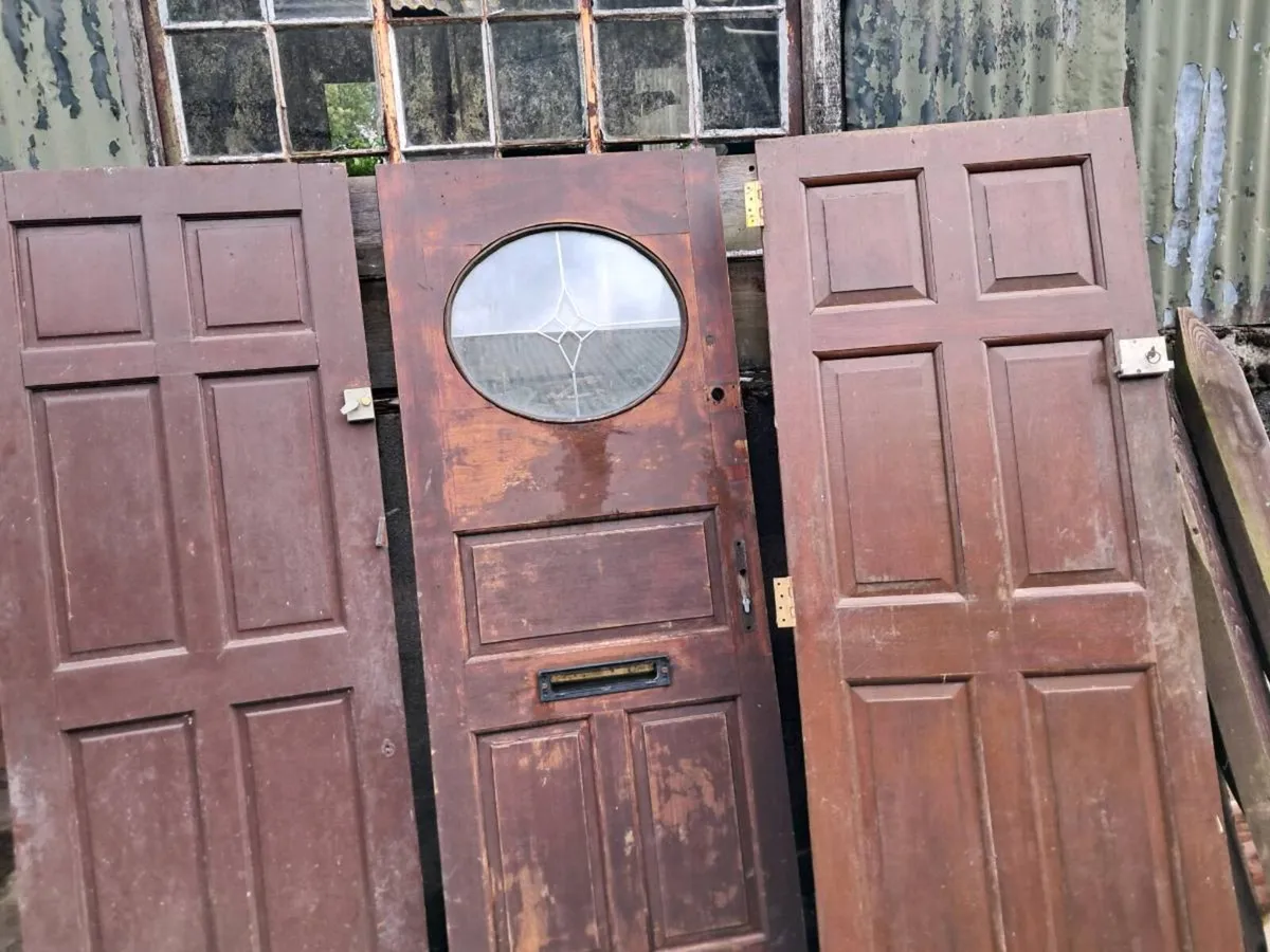 3 teak doors - Image 1