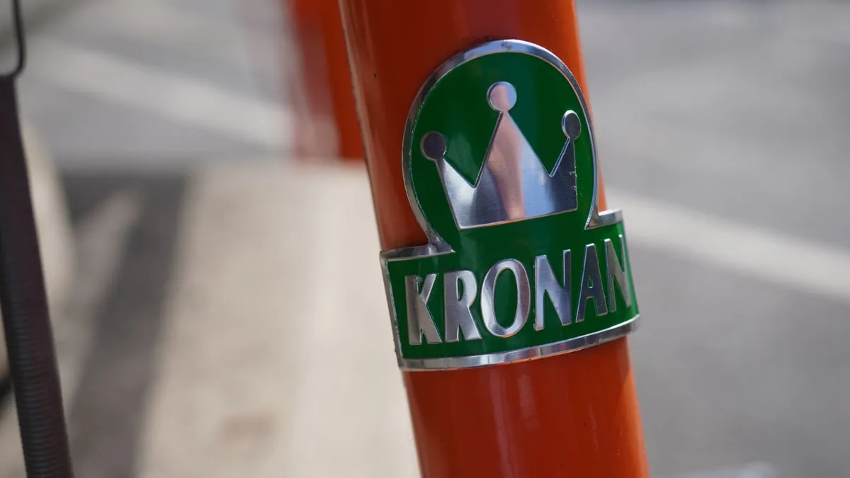 Vintage Orange Kronan Bicycle - Image 3