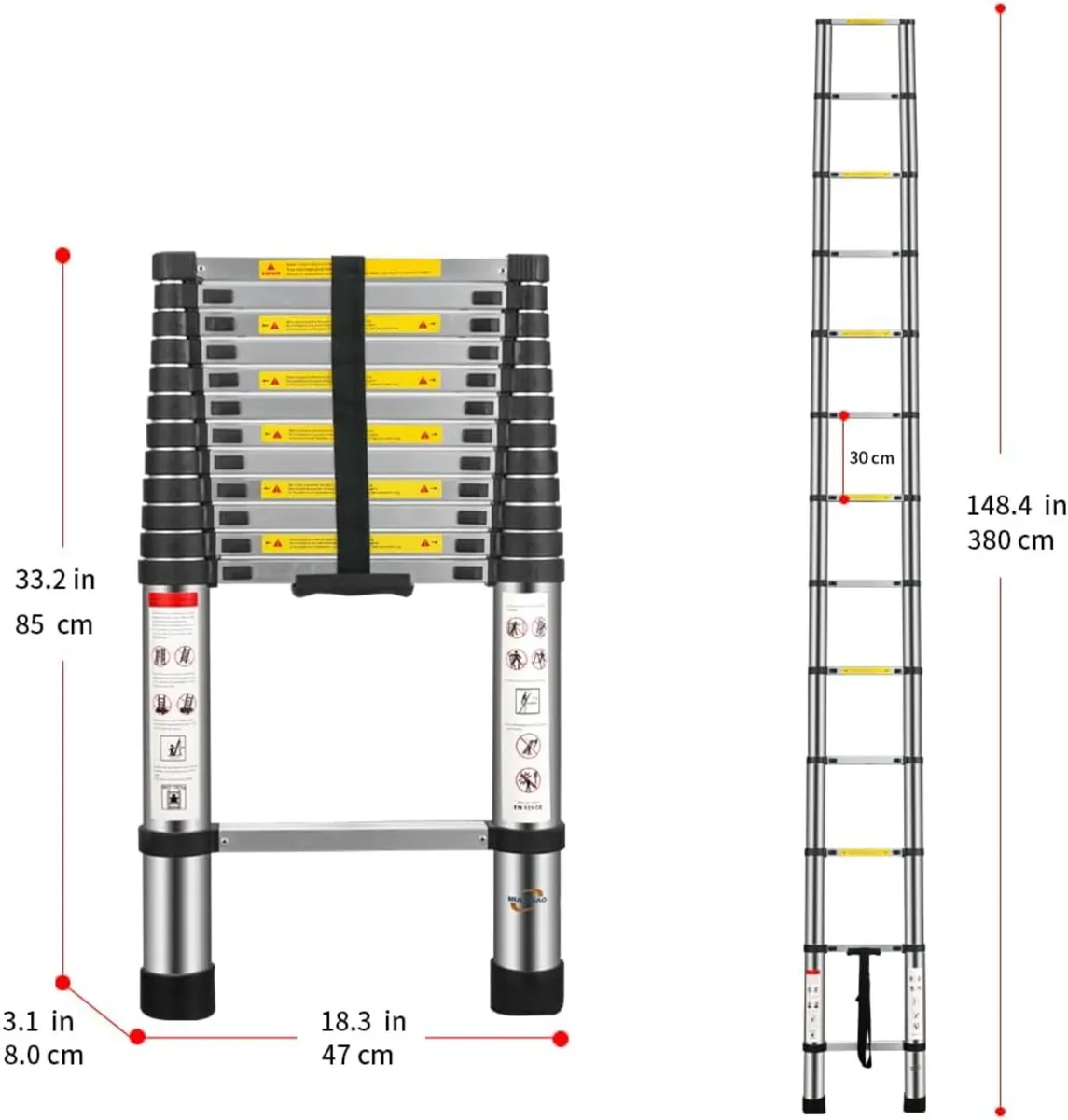 Ladder Telescopic 3.8M ( New ) - Image 1