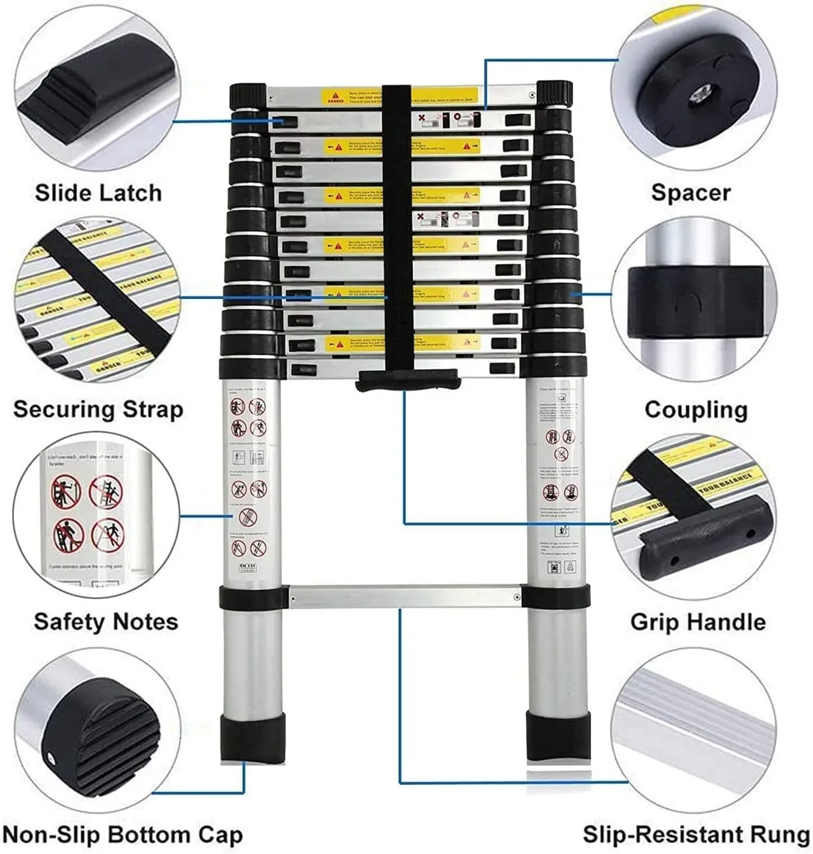 Ladder Telescopic 3.8M ( New ) - Image 4