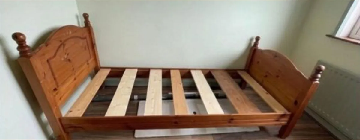 Extremely Solid Single Wooden Bed Frame - Deliver