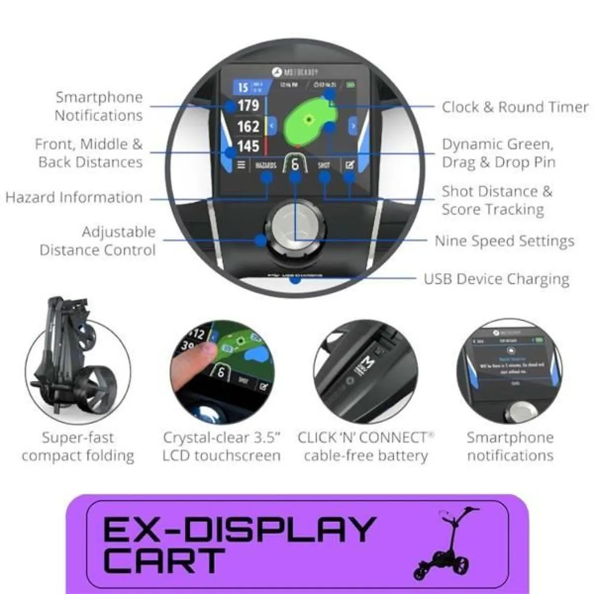 GPS Motocaddy model never used at Golf Concepts - Image 3