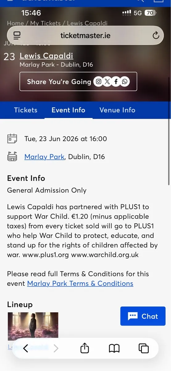 2 Lewis Capaldi tickets - Image 4