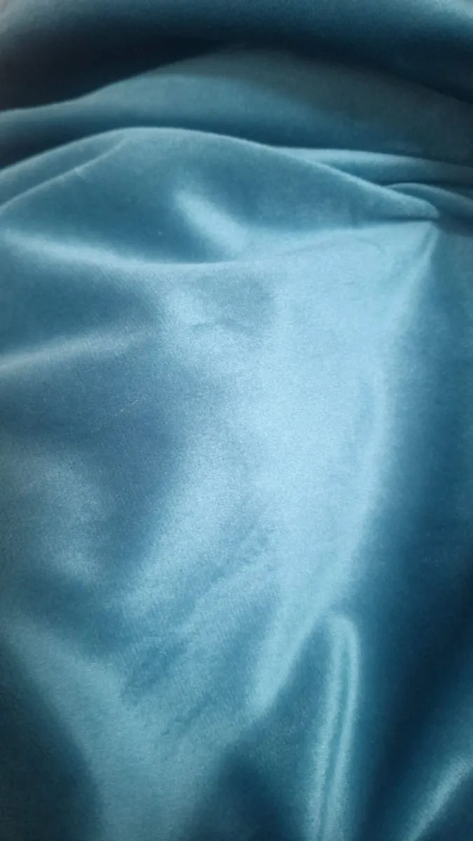 2 x Turquoise 90 x 90 Curtains (Dunnes Stores) - Image 1
