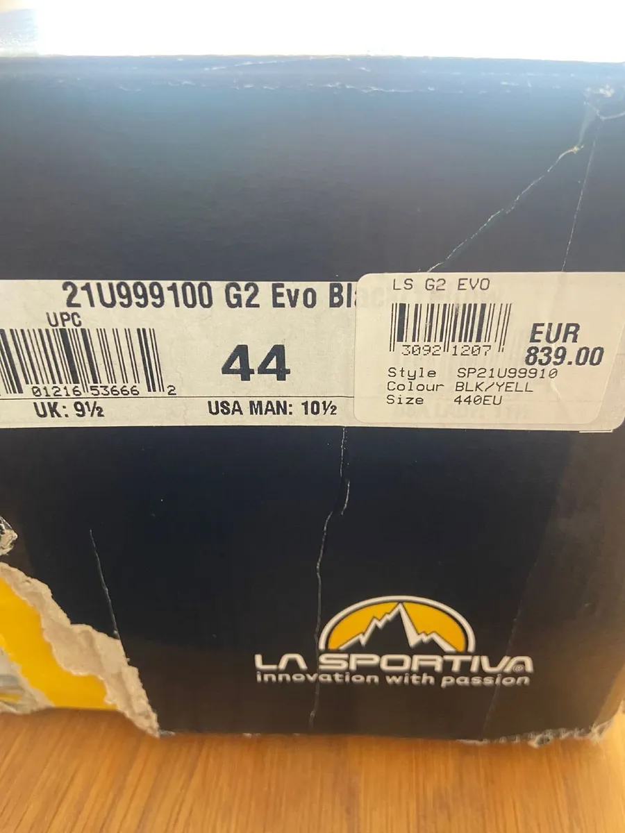 La Sportiva G2 Evo Expedition Boots Size 44 - Image 2