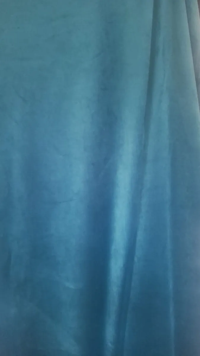 2 x Turquoise 90 x 90 Curtains (Dunnes Stores) - Image 3