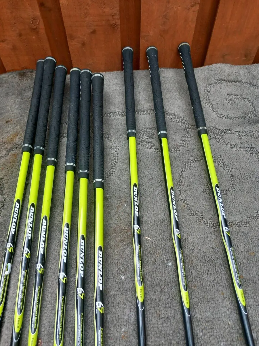 Dunlop golf clubs.  Right handed clubs. - Image 2