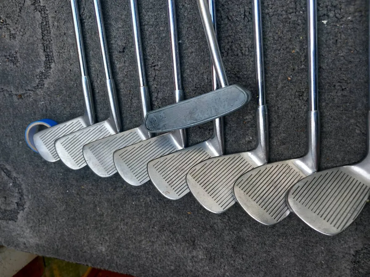 Dunlop golf irons. And putter.  Right handed clubs - Image 3