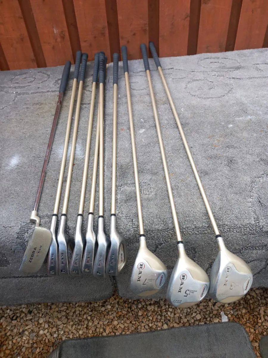 Ram golf clubs.  Right handed clubs. - Image 1