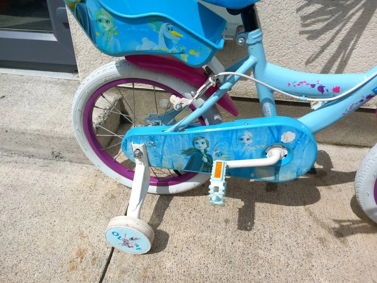 Kids frozen bike size 16 inch wheels - Image 3