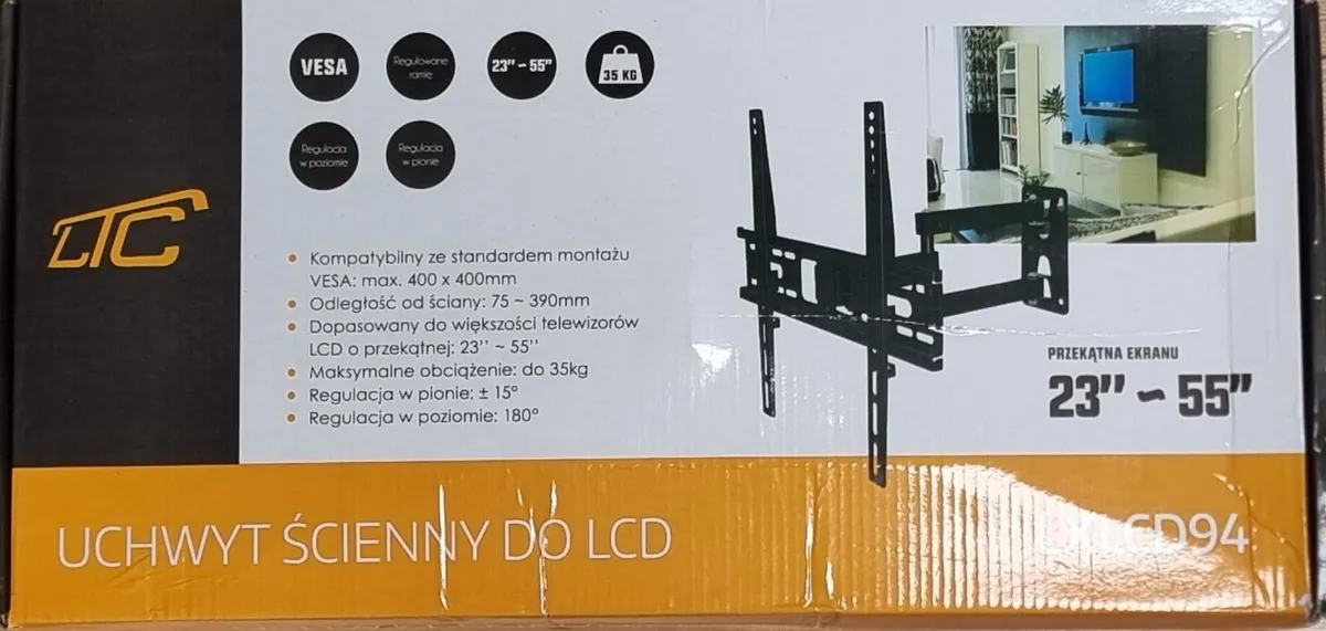 TV Wall Mount Bracket Swivel Full Motion 23-55"