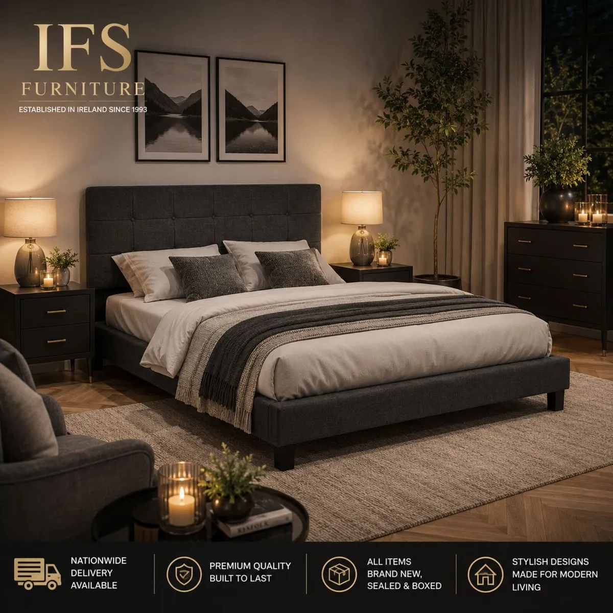 CLEARANCE OFFER 4ft6 Bed  NOW ONLY €159 Delivered - Image 2